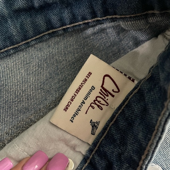 Distressed High Rise Booty Short - Picture 2 of 6